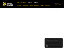 Tablet Screenshot of cabinetmarie.com